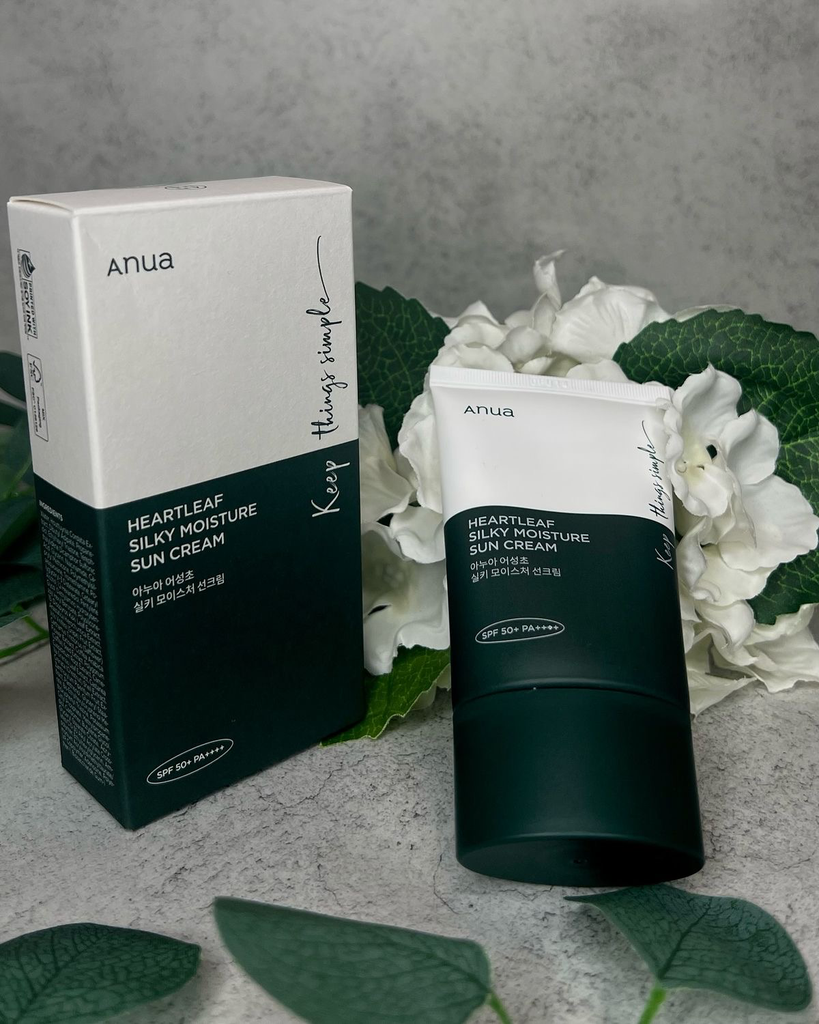 Anua Heartleaf Silky Moisture Sun Cream SPF 50+ PA+++ 50ml