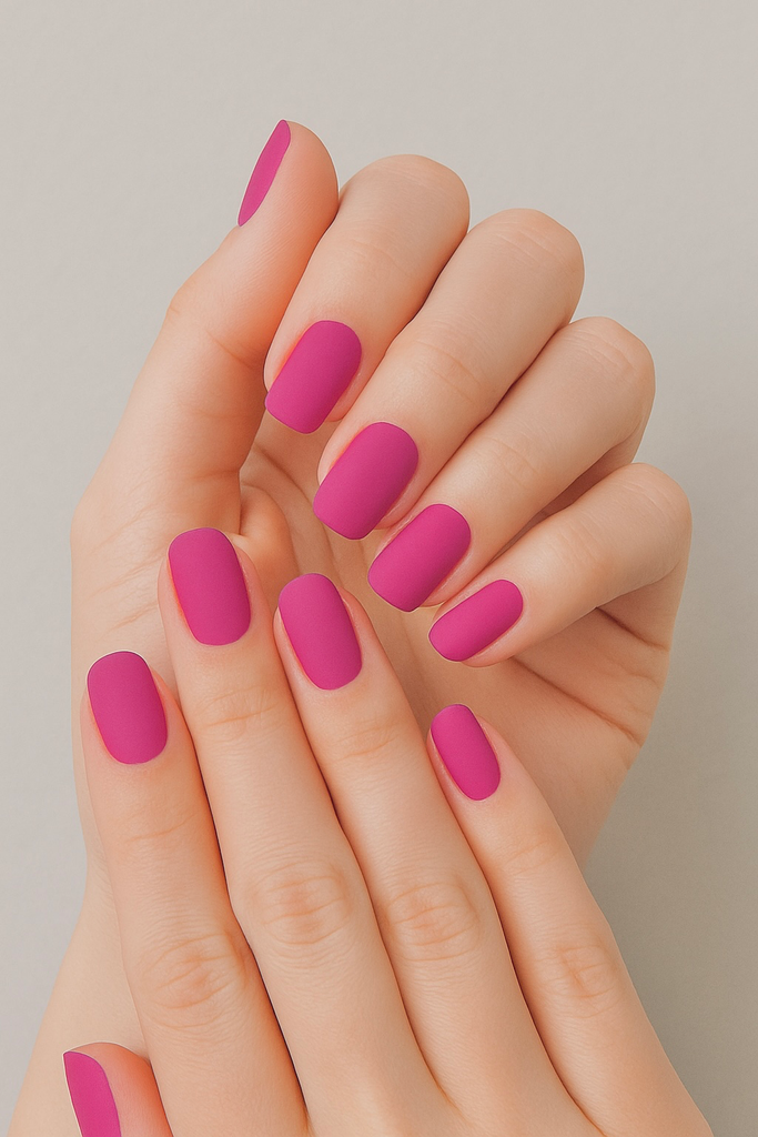 [Nails /beauty/All] Pink press on short length nails